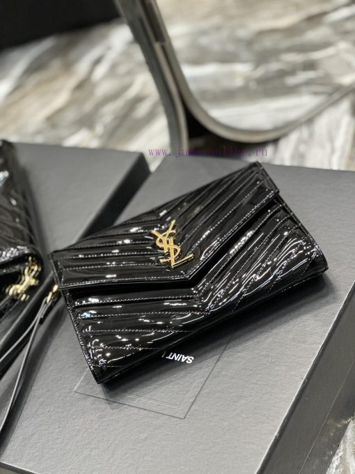 Yves Saint Laurent Bags NEW new color_MONOGRAM Black patent leather handbag with detachable wrist strap, cool glossy nmk1jkc2 - Image 7