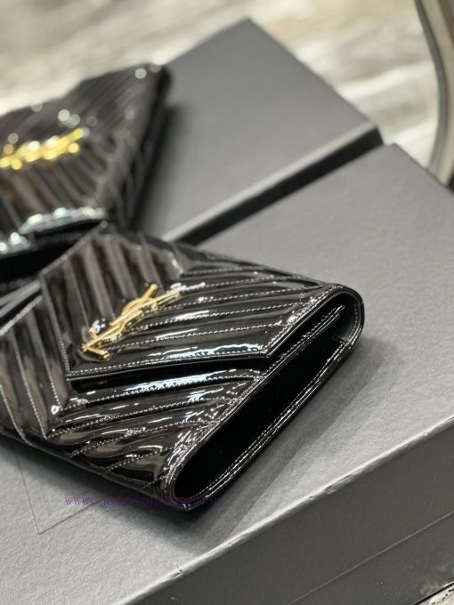 Yves Saint Laurent Bags NEW new color_MONOGRAM Black patent leather handbag with detachable wrist strap, cool glossy nmk1jkc2 - Image 8