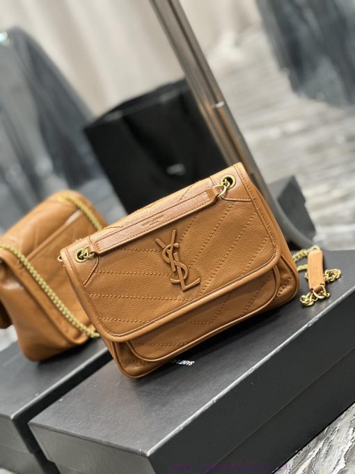 Yves Saint Laurent Bags Earth gold buckle oil wax skin_Niki has been updated with a new version that is more practic nljgrkmi - Image 3