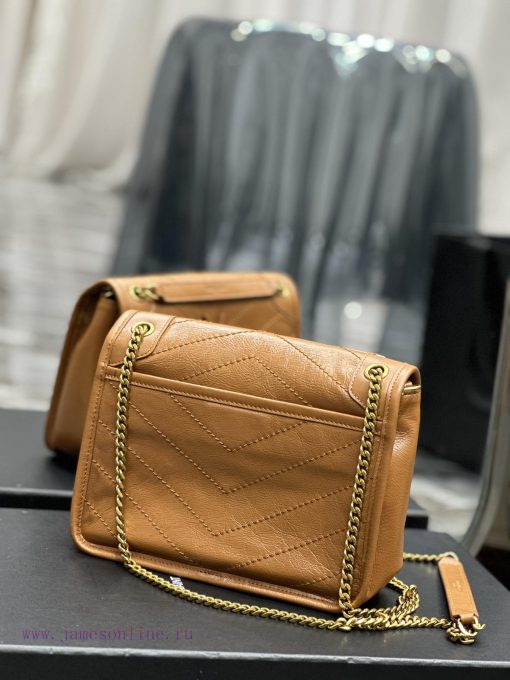 Yves Saint Laurent Bags Earth gold buckle oil wax skin_Niki has been updated with a new version that is more practic nljgrkmi - Image 6