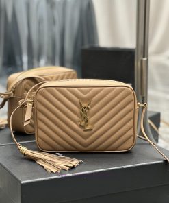 Yves Saint Laurent Bags NewLou Camera Bag _ Caramel Gold BuckleTop level imported Italian cowhide camera bag. Hong K 0e8xvmh1