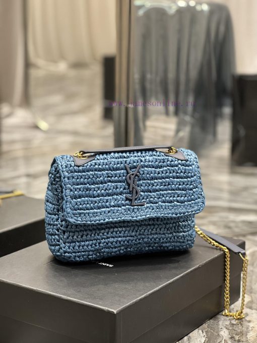 Yves Saint Laurent Bags Quick drop of woven bagsNiki woven bag to la~Full of artistic atmosphere, the Lafite grass w 97qvbaai - Image 3