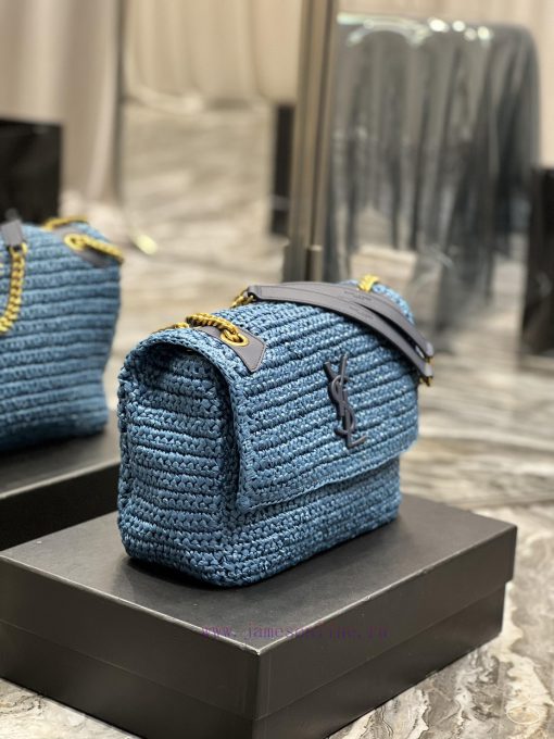 Yves Saint Laurent Bags Quick drop of woven bagsNiki woven bag to la~Full of artistic atmosphere, the Lafite grass w 8doyznpr - Image 6