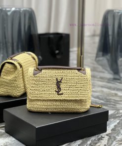 Yves Saint Laurent Bags Quick drop of woven bagsNiki woven bag to la~Full of artistic atmosphere, the Lafite grass w o35ff9dc