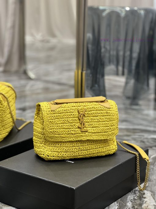 Yves Saint Laurent Bags Quick drop of woven bagsNiki woven bag to la~Full of artistic atmosphere, the Lafite grass w t0ugf4nz - Image 3