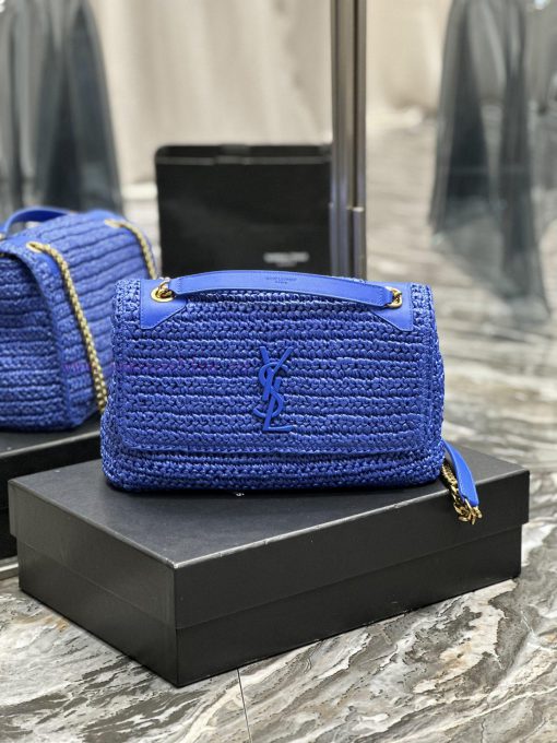 Yves Saint Laurent Bags Quick drop of woven bagsNiki woven bag to la~Full of artistic atmosphere, the Lafite grass w ysg4k8t5