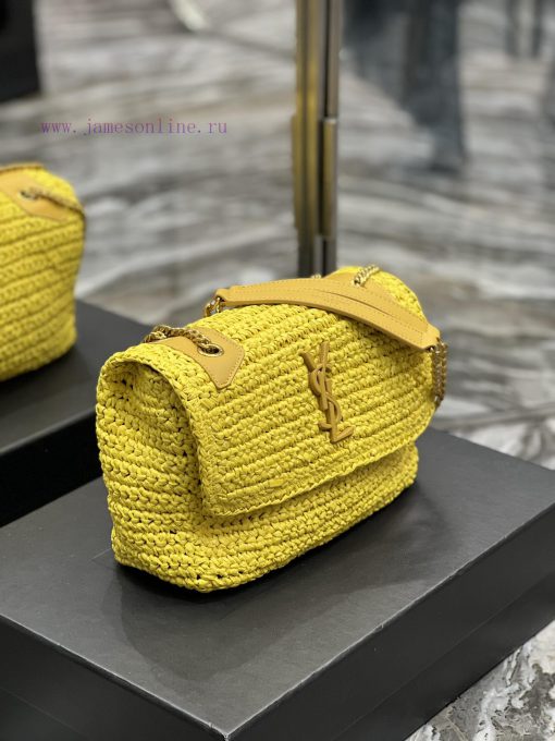Yves Saint Laurent Bags Quick drop of woven bagsNiki woven bag to la~Full of artistic atmosphere, the Lafite grass w t0ugf4nz - Image 6
