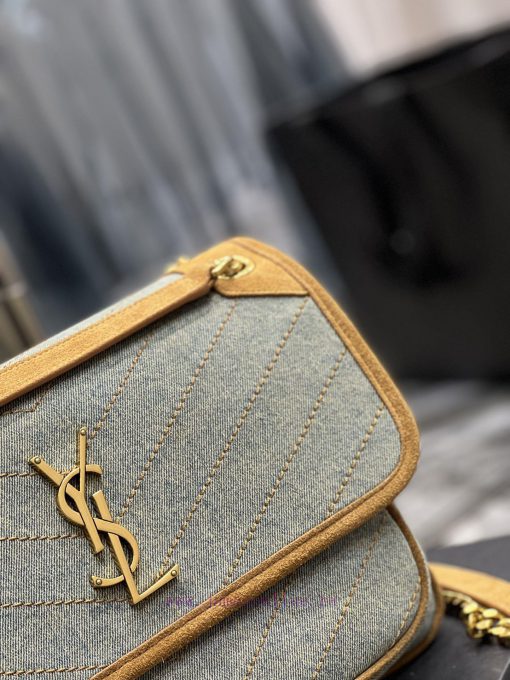 Yves Saint Laurent Bags Spring and summer denim paired with leather for a la look 🧏 ‍️Popular Niki launches new deni 8nts8zle - Image 5