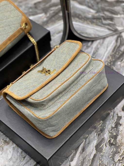 Yves Saint Laurent Bags Spring and summer denim paired with leather for a la look 🧏 ‍️Popular Niki launches new deni 8nts8zle - Image 8