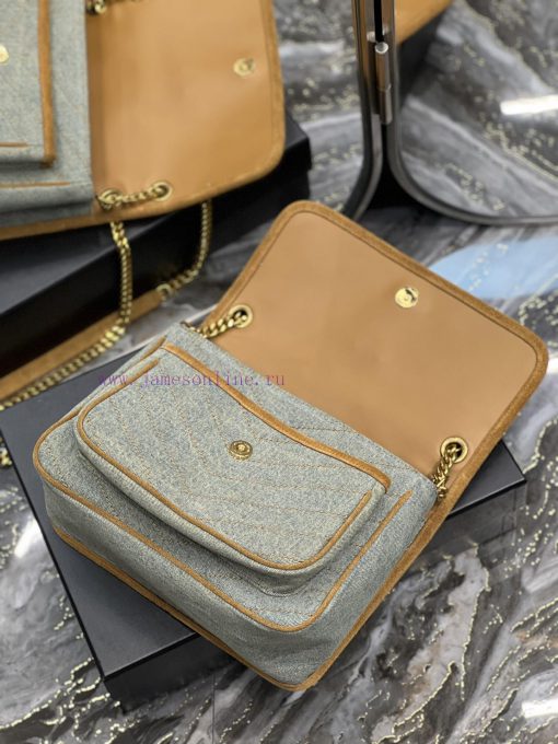 Yves Saint Laurent Bags Spring and summer denim paired with leather for a la look 🧏 ‍️Popular Niki launches new deni 8nts8zle - Image 9