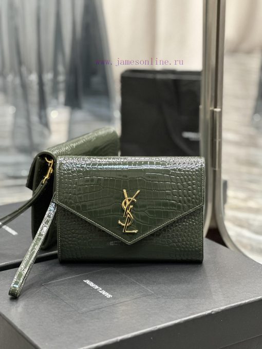 Yves Saint Laurent Bags NEW new colorMONOGRAM Crocodile Pattern HandbagEquipped with a detachable wrist strap, high- fnai93i9 - Image 2