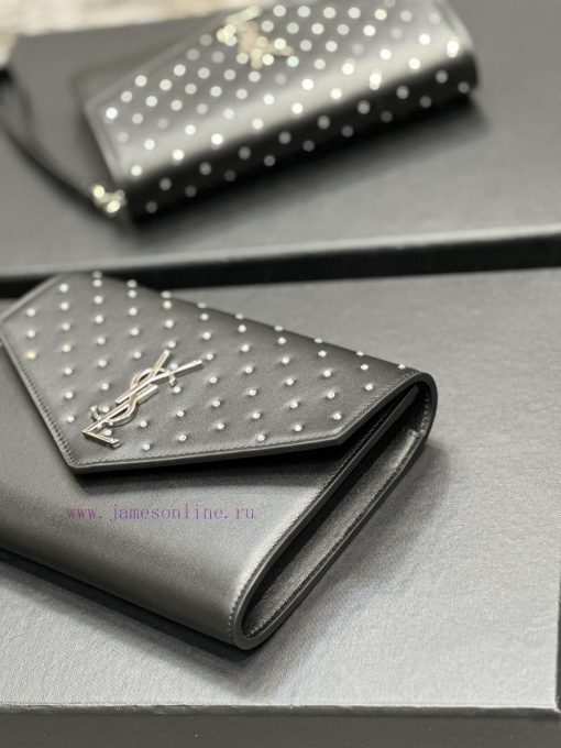 Yves Saint Laurent Bags NEW new color_MONOGRAM Black plain cowhide hot stamping processEquipped with a detachable wr 9dcy2txe - Image 7
