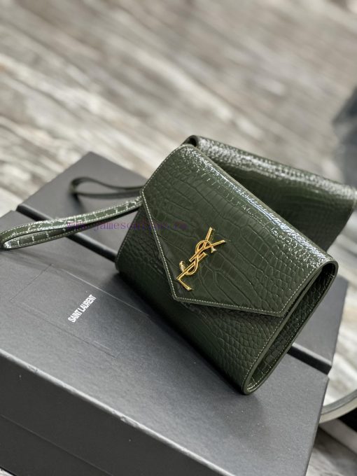 Yves Saint Laurent Bags NEW new colorMONOGRAM Crocodile Pattern HandbagEquipped with a detachable wrist strap, high- fnai93i9 - Image 6