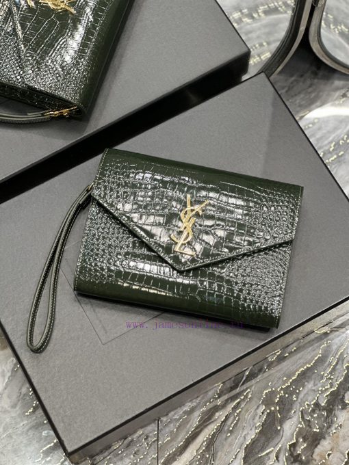 Yves Saint Laurent Bags NEW new colorMONOGRAM Crocodile Pattern HandbagEquipped with a detachable wrist strap, high- fnai93i9 - Image 7