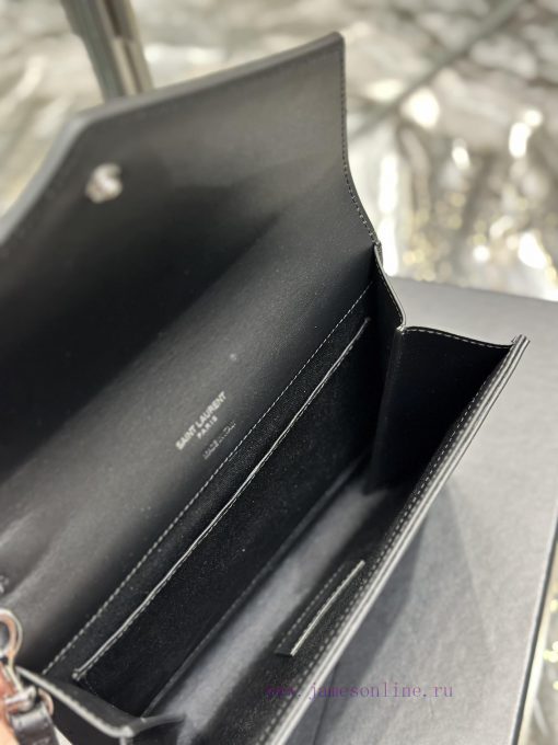 Yves Saint Laurent Bags NEW new color_MONOGRAM Black plain cowhide hot stamping processEquipped with a detachable wr 9dcy2txe - Image 10