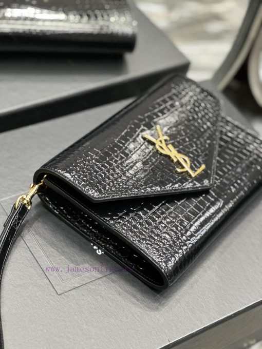 Yves Saint Laurent Bags NEW new colorMONOGRAM Crocodile Pattern HandbagEquipped with a detachable wrist strap, high- r9drx7rq - Image 6