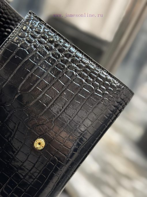 Yves Saint Laurent Bags NEW new colorMONOGRAM Crocodile Pattern HandbagEquipped with a detachable wrist strap, high- r9drx7rq - Image 8
