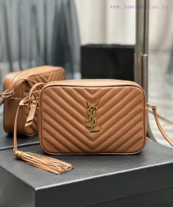 Yves Saint Laurent Bags NewLou Camera Bag _ Brown Gold BuckleTop level imported Italian cowhide camera bag. Hong Kon 7g5ki6ls