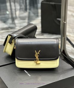 Yves Saint Laurent Bags 𝑺𝑶𝑳𝑭𝑬𝑹𝑰𝑵𝑶 𝑩𝑶𝑿 Black with milk yellow gold buckle, 2cmMust be popular, it conquered the entir nqd6y8ke