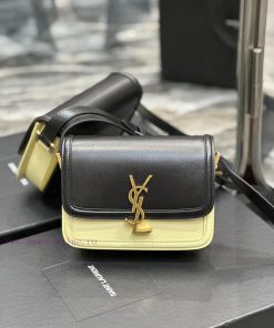 Yves Saint Laurent Bags 𝑺𝑶𝑳𝑭𝑬𝑹𝑰𝑵𝑶 𝑩𝑶𝑿 Black milk yellow gold button_19cmMust be popular, it conquered the entire fas 2r4g7bl2