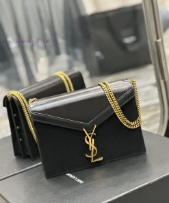 Yves Saint Laurent Bags CASSANDRA Matte Series_Italian gold buckle cowhide paired with frosted leather, decorated wi p9bt3ksf