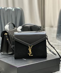 Yves Saint Laurent Bags _CASSANDRA_ Paired with suede briefcaseThe combination of different materials adds a sense o qqt8bz6k
