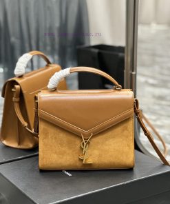 Yves Saint Laurent Bags _CASSANDRA_ Paired with suede briefcaseThe combination of different materials adds a sense o lim5uyj9
