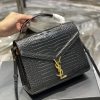 Yves Saint Laurent Bags 𝑪𝑨𝑺𝑺𝑨𝑵𝑫𝑹𝑨 _ briefcaseImported cowhide from Italy, paired with high-end crocodile embossed pa jie60ys6