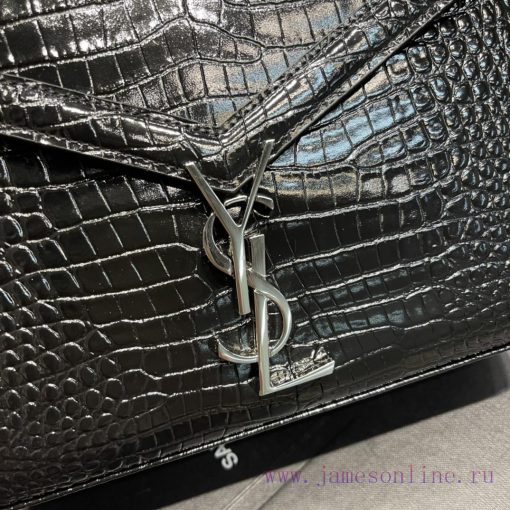 Yves Saint Laurent Bags 𝑪𝑨𝑺𝑺𝑨𝑵𝑫𝑹𝑨 _ briefcaseImported cowhide from Italy, paired with high-end crocodile embossed pa 754e4c18 - Image 6