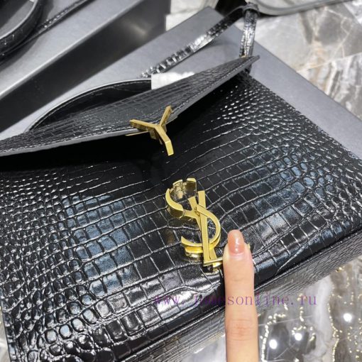 Yves Saint Laurent Bags 𝑪𝑨𝑺𝑺𝑨𝑵𝑫𝑹𝑨 _ briefcaseImported cowhide from Italy, paired with high-end crocodile embossed pa jie60ys6 - Image 7
