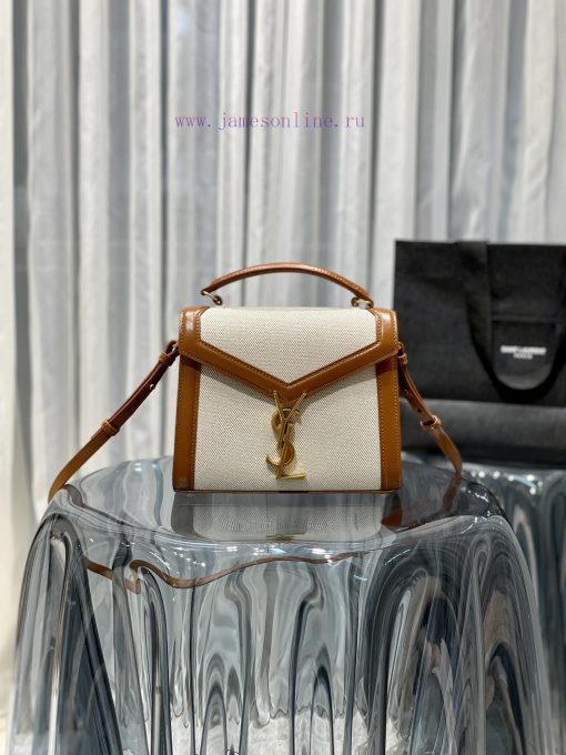 Yves Saint Laurent Bags MINI-CASSANDRA has arrived with a linen bag paired with a top layer cowhide briefcase. The s lcoiixgb