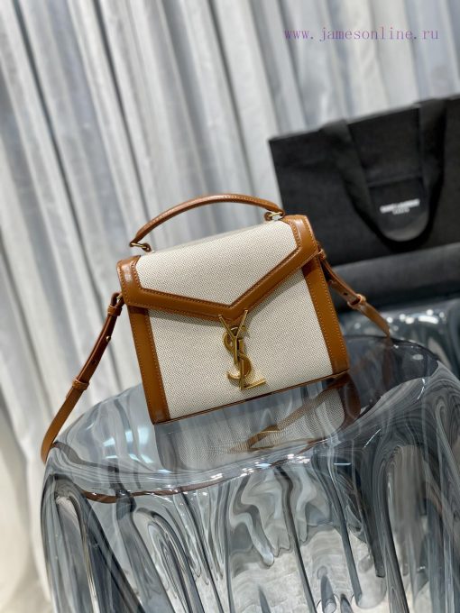 Yves Saint Laurent Bags MINI-CASSANDRA has arrived with a linen bag paired with a top layer cowhide briefcase. The s lcoiixgb - Image 3