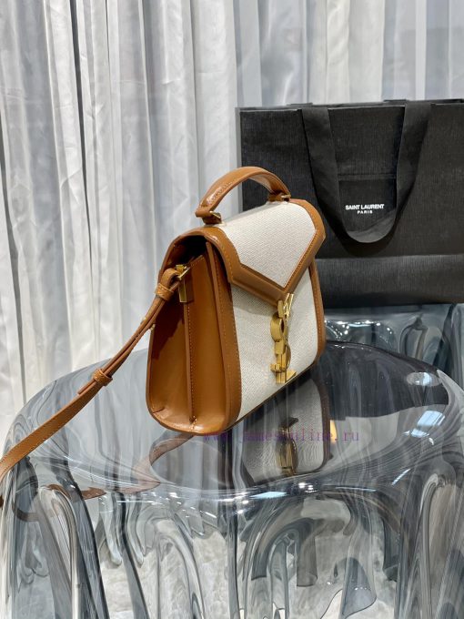 Yves Saint Laurent Bags MINI-CASSANDRA has arrived with a linen bag paired with a top layer cowhide briefcase. The s lcoiixgb - Image 4