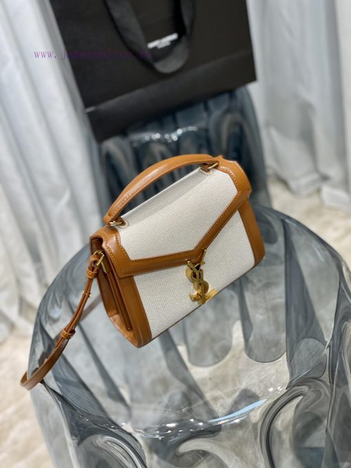 Yves Saint Laurent Bags MINI-CASSANDRA has arrived with a linen bag paired with a top layer cowhide briefcase. The s lcoiixgb - Image 5