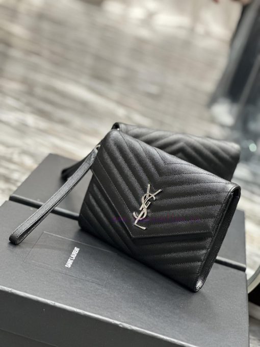 Yves Saint Laurent Bags 𝑴𝑶𝑵𝑶𝑮𝑹𝑨𝑴 _ Caviar handbag, with detachable wrist strap, wear-resistant caviar pattern, 100% ih7dmch2 - Image 4