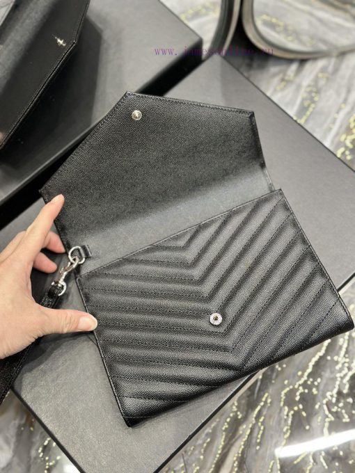 Yves Saint Laurent Bags 𝑴𝑶𝑵𝑶𝑮𝑹𝑨𝑴 _ Caviar handbag, with detachable wrist strap, wear-resistant caviar pattern, 100% ih7dmch2 - Image 8