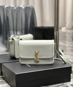 Yves Saint Laurent Bags 𝑺𝑶𝑳𝑭𝑬𝑹𝑰𝑵𝑶 𝑩𝑶𝑿 Light green gold buckle_23cmMust be popular, it conquered the entire fashion c 1c4u89gi