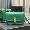 Yves Saint Laurent Bags 𝑺𝑶𝑳𝑭𝑬𝑹𝑰𝑵𝑶 𝑩𝑶𝑿 Green and gold buckle_23cmMust be popular, it conquered the entire fashion cir qw57u3jv