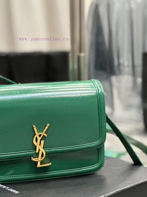 Yves Saint Laurent Bags 𝑺𝑶𝑳𝑭𝑬𝑹𝑰𝑵𝑶 𝑩𝑶𝑿 Green and gold buckle_23cmMust be popular, it conquered the entire fashion cir qw57u3jv - Image 5