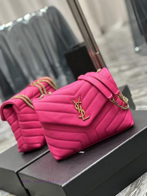 Yves Saint Laurent Bags ▪ 𝑳𝑶𝑼𝑳𝑶𝑼  ▪  New colorRose red gold buckle_The latest upgraded version of LOULOU small, imp 9bsmisi9 - Image 3