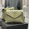 Yves Saint Laurent Bags ▪ 𝑳𝑶𝑼𝑳𝑶𝑼 New colorAvocado green with gold buckle_The latest upgraded version of LOULOU Medi wrssx60g
