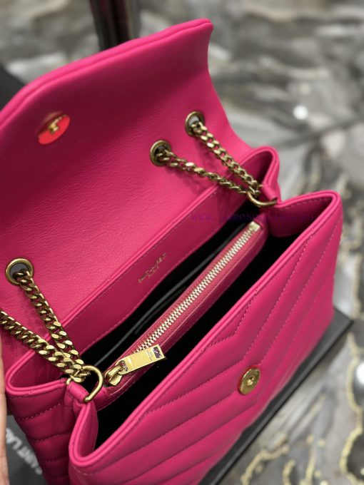 Yves Saint Laurent Bags ▪ 𝑳𝑶𝑼𝑳𝑶𝑼  ▪  New colorRose red gold buckle_The latest upgraded version of LOULOU small, imp 9bsmisi9 - Image 10
