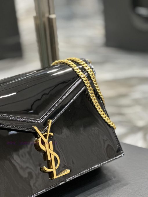 Yves Saint Laurent Bags NEW Black Lacquer Gold Buckle_CASSANDRA_The latest synchronized CASSANDRA bag is made of imp rw5gqcfx - Image 6