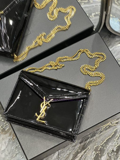Yves Saint Laurent Bags NEW Black Lacquer Gold Buckle_CASSANDRA_The latest synchronized CASSANDRA bag is made of imp rw5gqcfx - Image 8