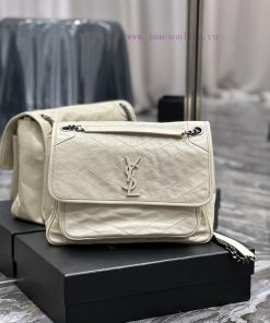 Yves Saint Laurent Bags Niki 32cm_ Milk WhiteThe popular Nikki has made a breakthrough by using used oil wax cowhide 4oqwq4cq