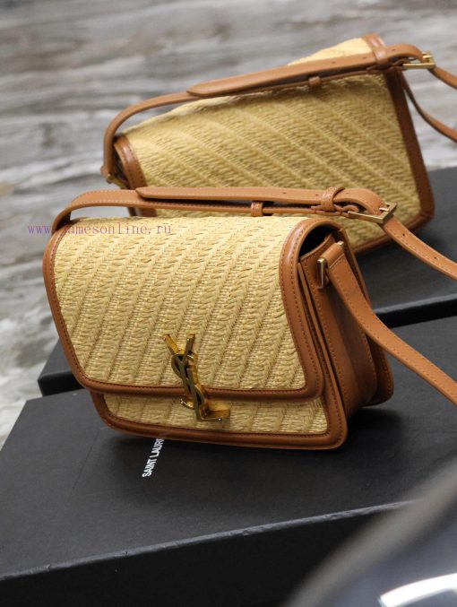 Yves Saint Laurent Bags 𝑺𝑶𝑳𝑭𝑬𝑹𝑰𝑵𝑶 𝑩𝑶𝑿 Turquoise cowhide woven with 2cmMust be popular, it conquered the entire fashi wb06dqr1 - Image 4