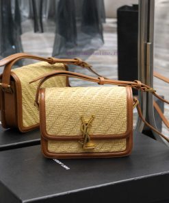 Yves Saint Laurent Bags 𝑺𝑶𝑳𝑭𝑬𝑹𝑰𝑵𝑶 𝑩𝑶𝑿 Turquoise cowhide woven with a thickness of 19cmMust be popular, it conquered s6p8xsgd