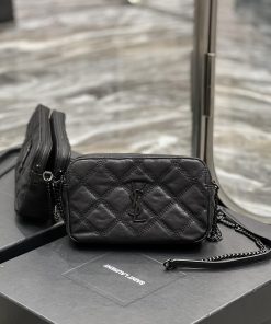 Yves Saint Laurent Bags The latest BECKY diamond stitched double zipper clutch is made of delicate original sheepski k06q6mkf