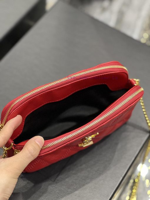 Yves Saint Laurent Bags The latest BECKY diamond stitched double zipper clutch is made of delicate original sheepski nf4xpn6k - Image 7