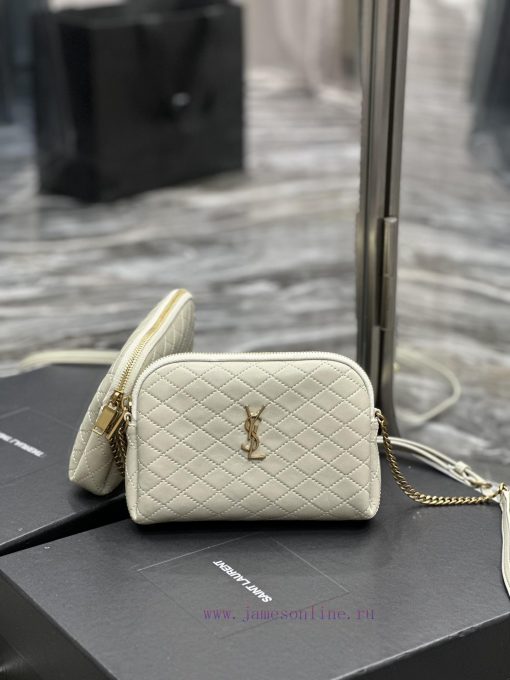 Yves Saint Laurent Bags GABy_Sheepskin Chain BagY's shell bag is so beautiful. The soft and comfortable lambskin is wyf1a3gi